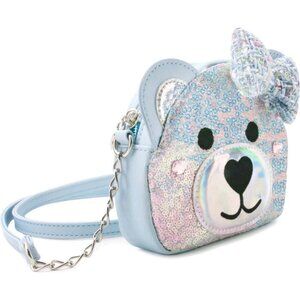 Miss Gwen's Kids Ages 3+ Crossbody Bag Winny Bear Sequin OMG Accessories NWT